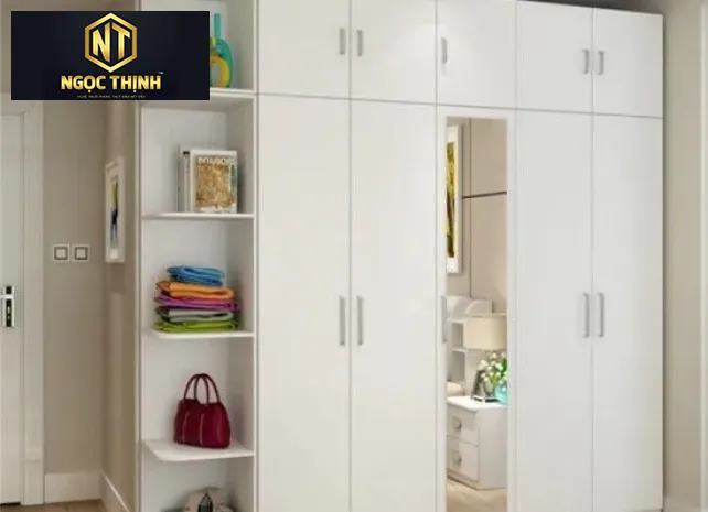 TỦ QUẦN ÁO MÀU TRẮNG ĐƠN GIẢN - TQA06